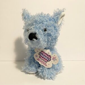 Worlds Fuzziest Softest Plush Blue Puppy Dog Stuffed Animal Lovey Baby Toy 10”